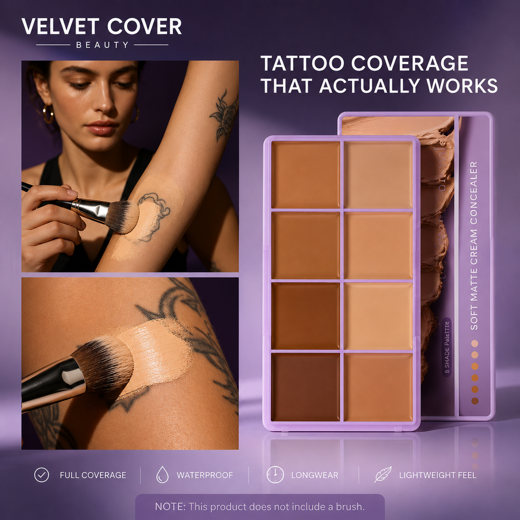 Velvet Cover™  Palette Correctrice & Contour 8 Teintes