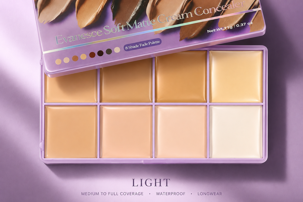 Velvet Cover™  Palette Correctrice & Contour 8 Teintes