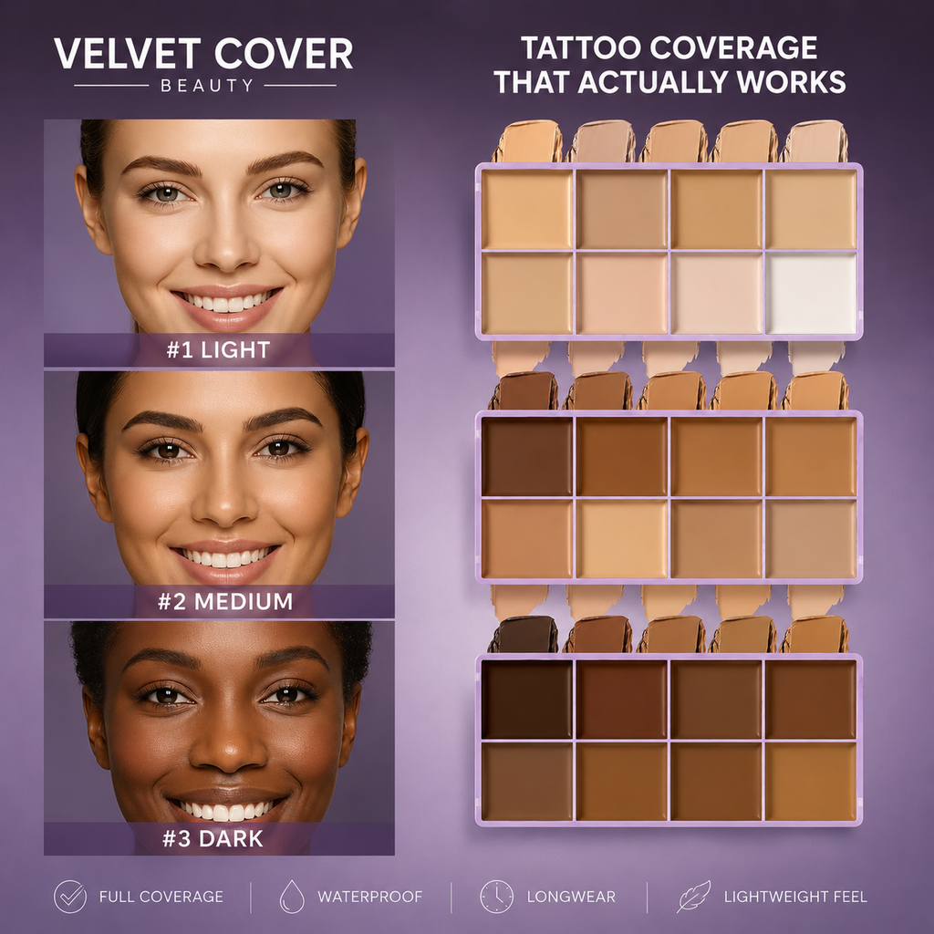 Velvet Cover™  Palette Correctrice & Contour 8 Teintes